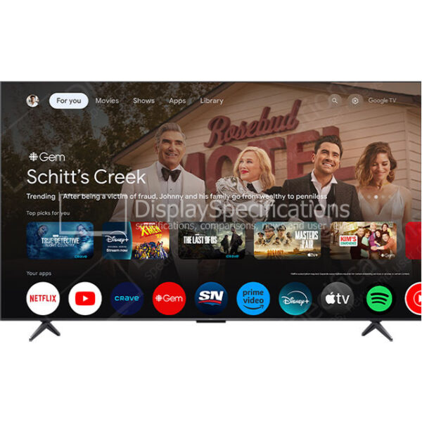 TCL 50QM6K - Display Completo