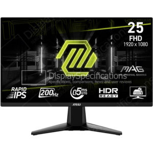 MSI MAG 255F E20 - Display Completo