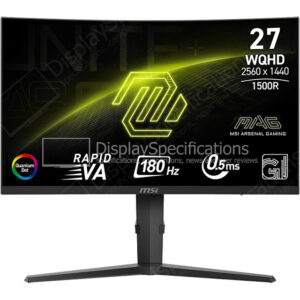 MSI MAG 275CQRF QD E2 - Display Completo