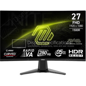 MSI MAG 276CXF - Display Completo