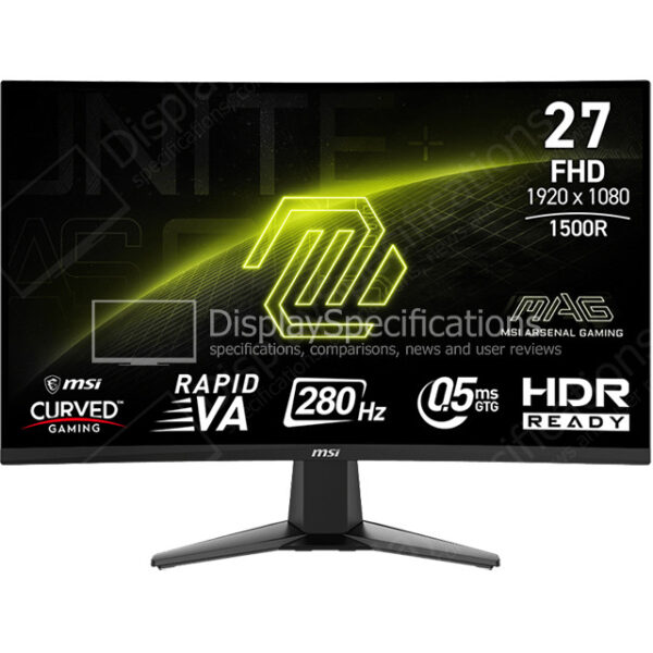 MSI MAG 276CXF - Display Completo
