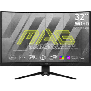 MSI MAG 325CQRXF - Display Completo