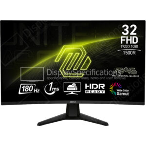 MSI MAG 32C6 - Display Completo