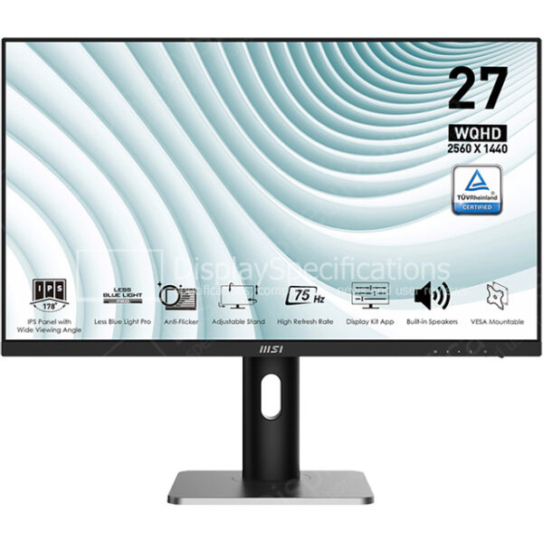 MSI Pro MP273QP - Display Completo